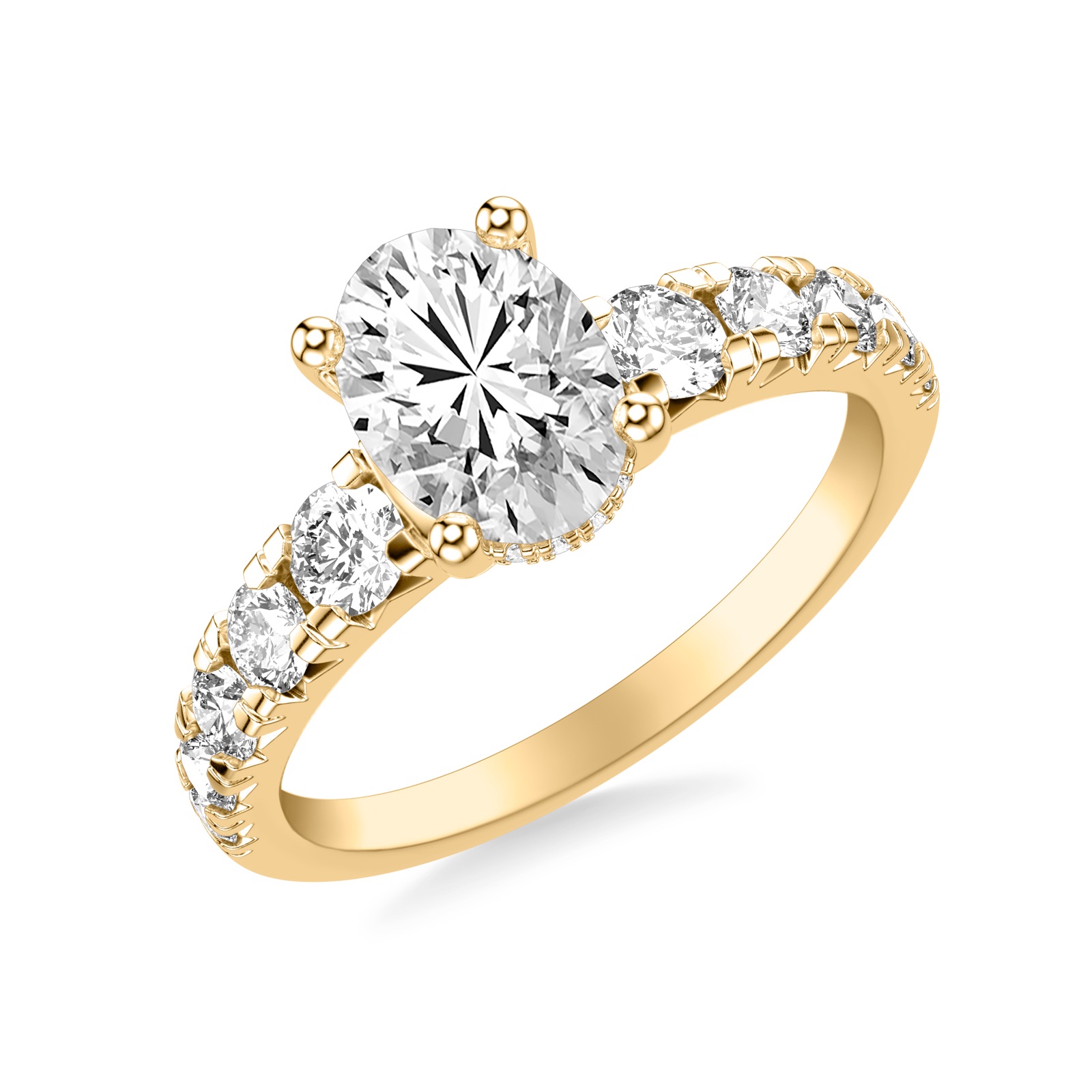 Beatrix Oval · Yellow Gold