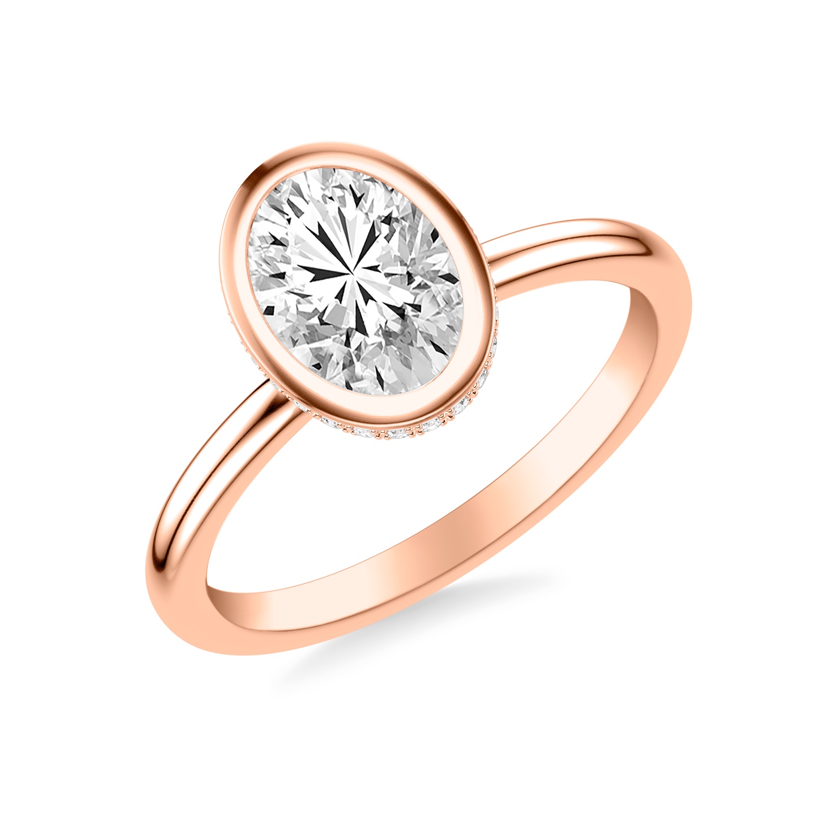 Cassia Oval · Rose Gold