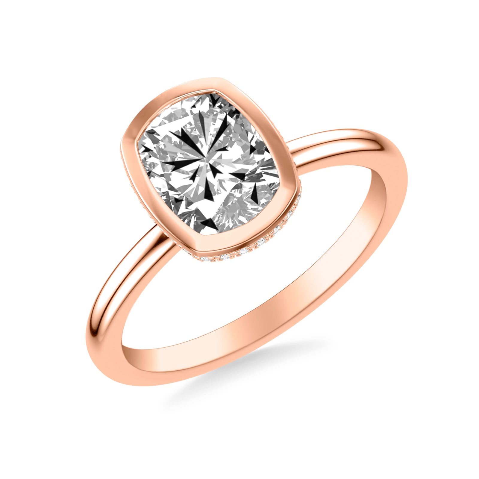 Fenwick Cushion · Rose Gold