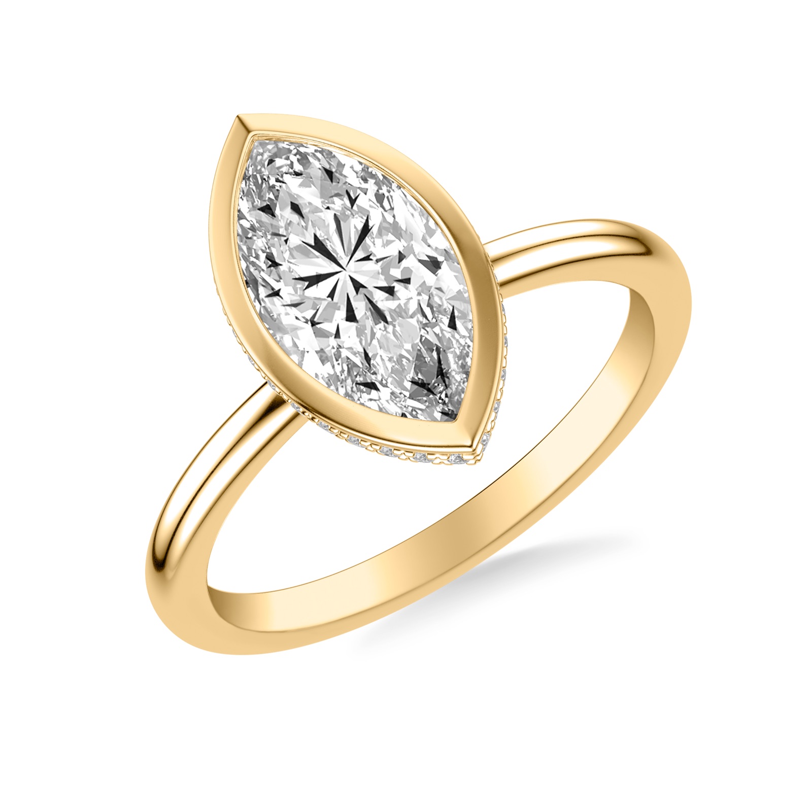 Havilah Marquise · Yellow Gold