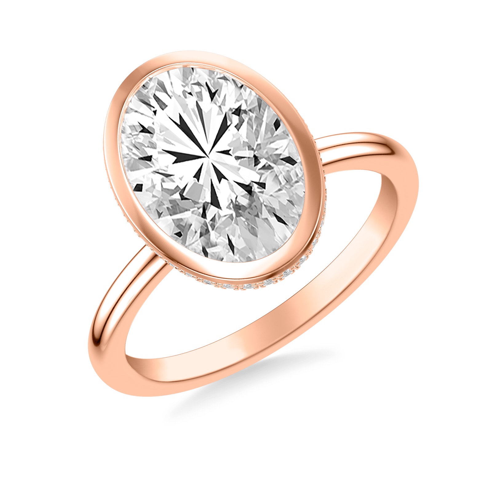 Lyriope Oval · Rose Gold