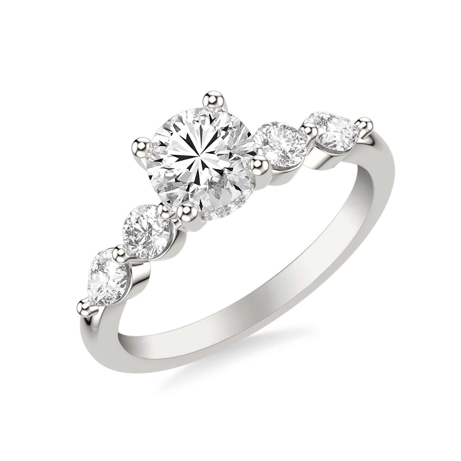 Ulyssia Round · White Gold
