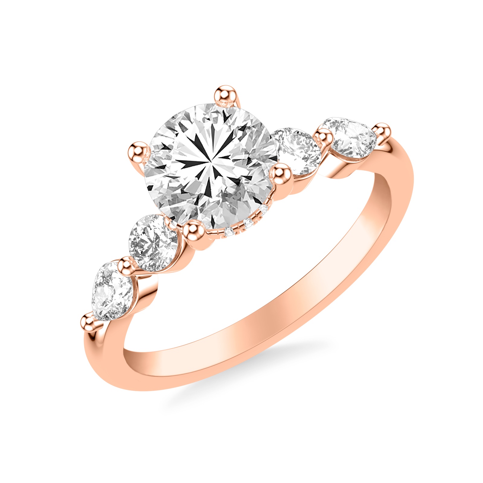 Amelie Round · Rose Gold