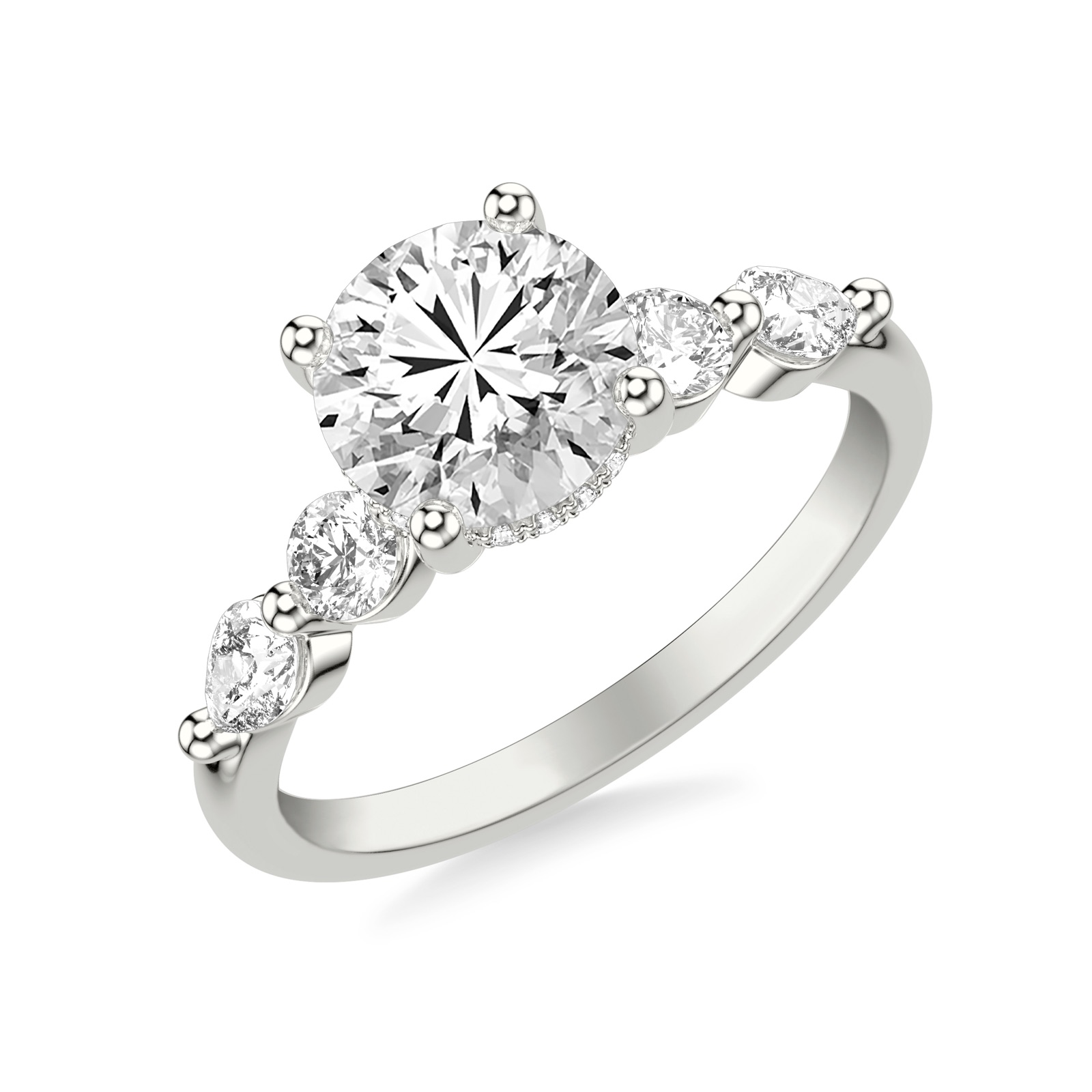 Vespera Round · White Gold