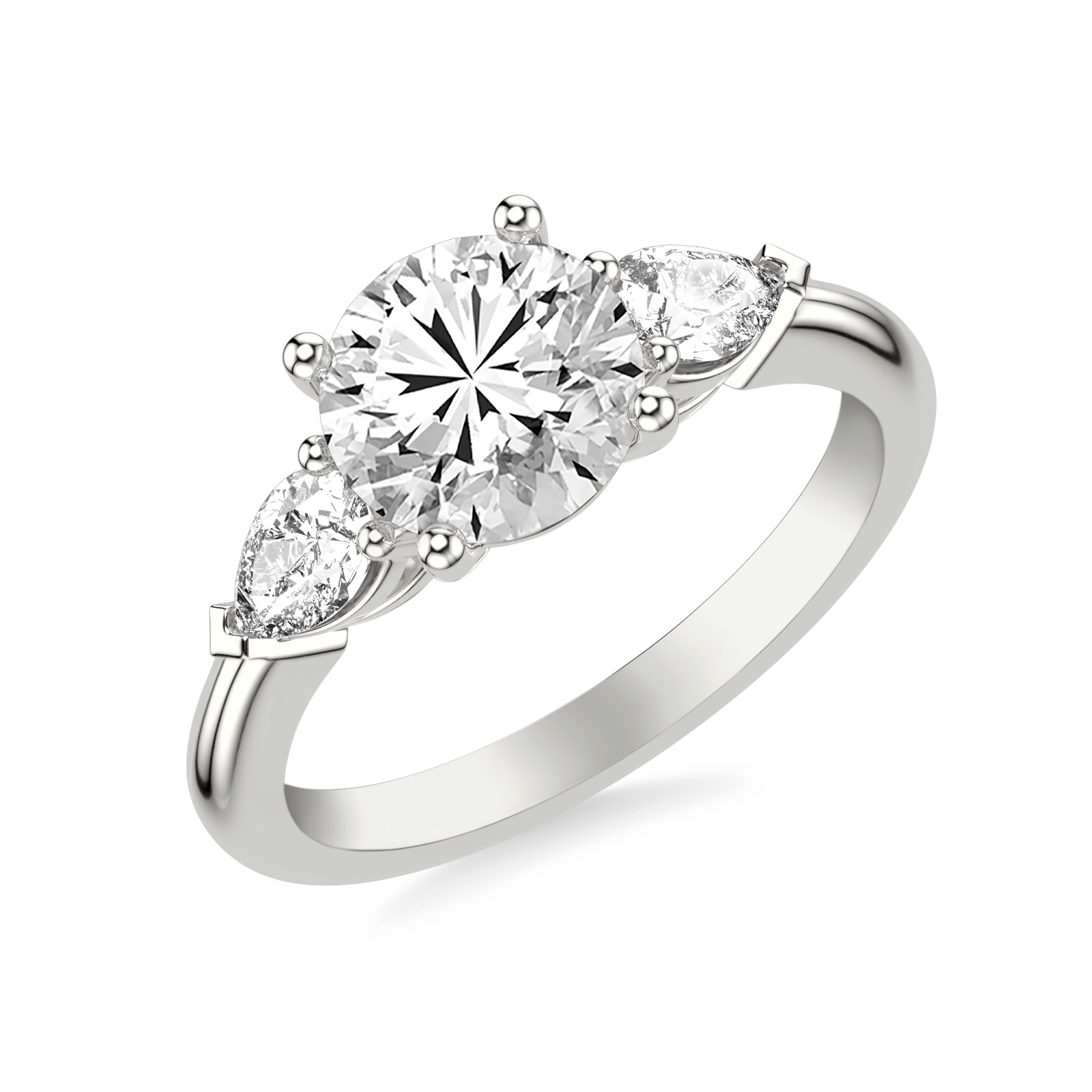 Wilhelmine Round · White Gold