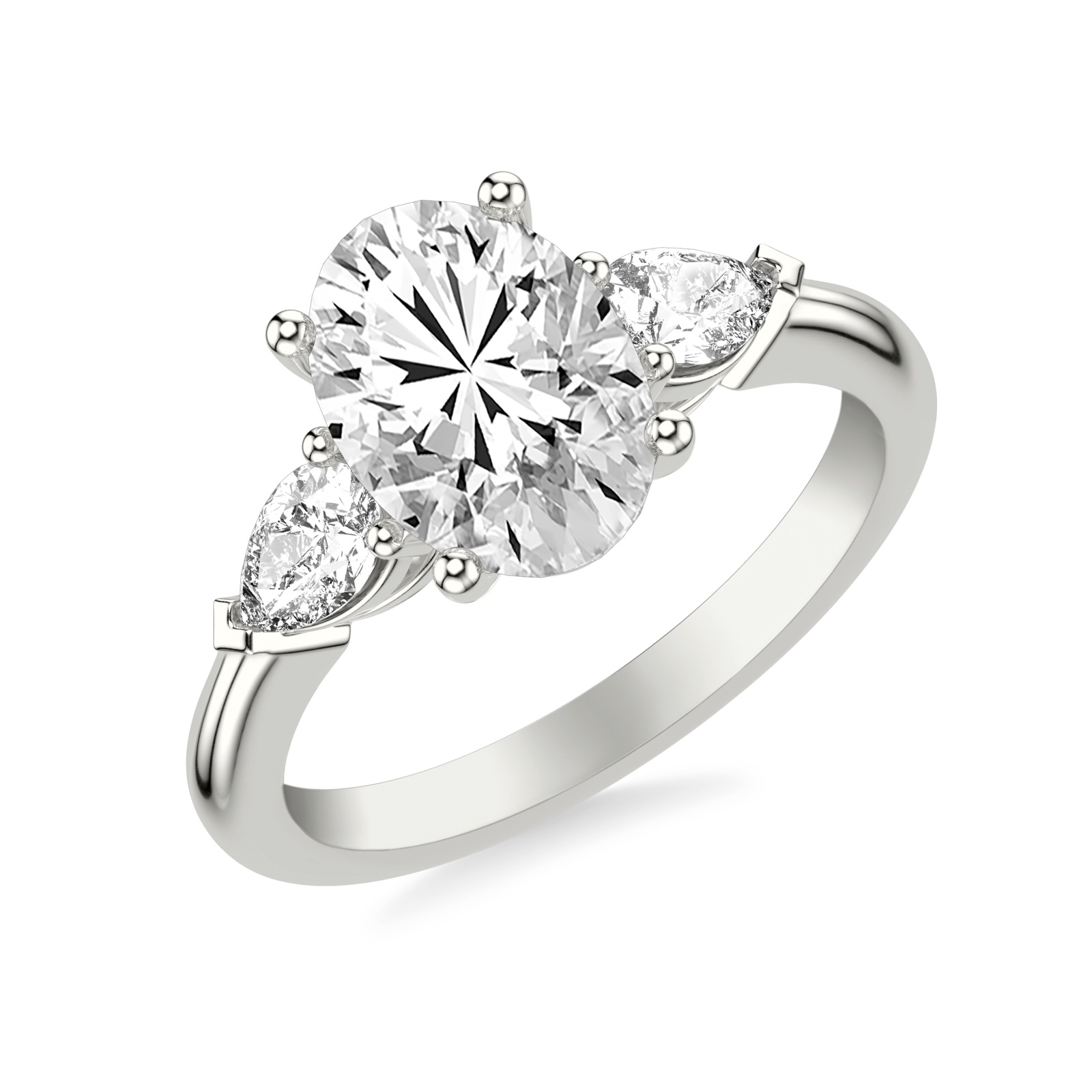 Xiu Oval · White, Yellow or Rose Gold