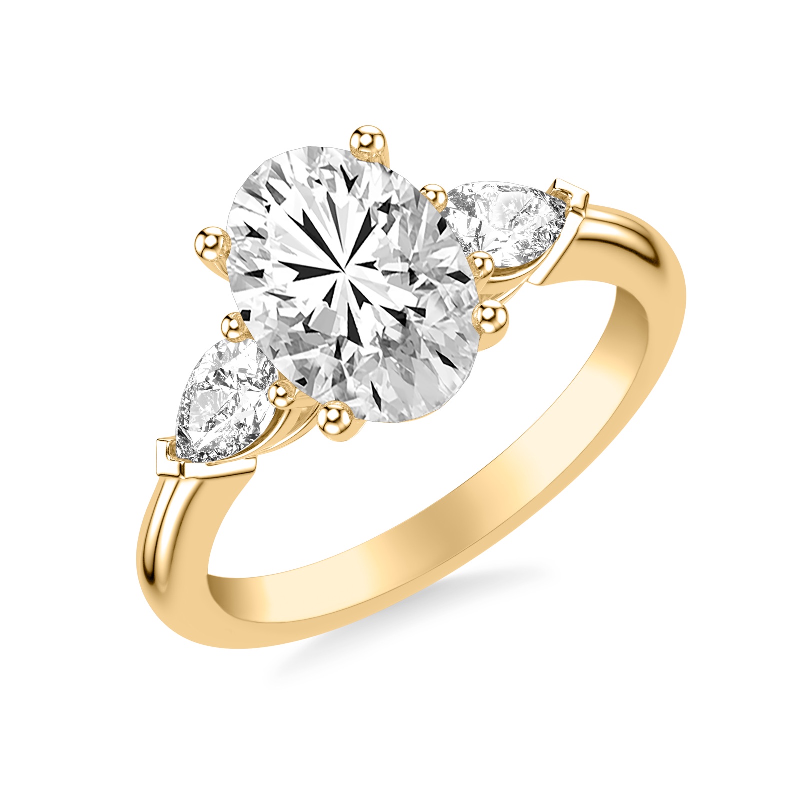 Xiu Oval · Yellow Gold