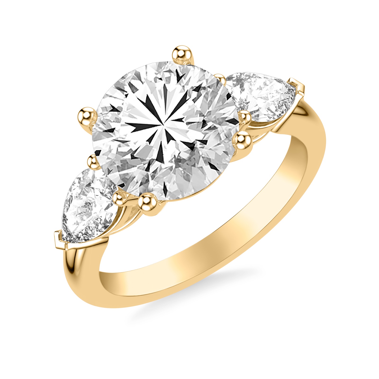 Yolanthe Round · Yellow Gold