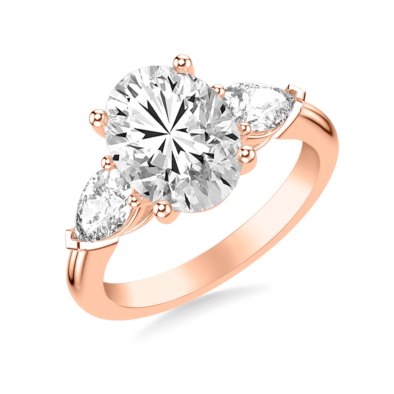 Zaharia Oval · Rose Gold