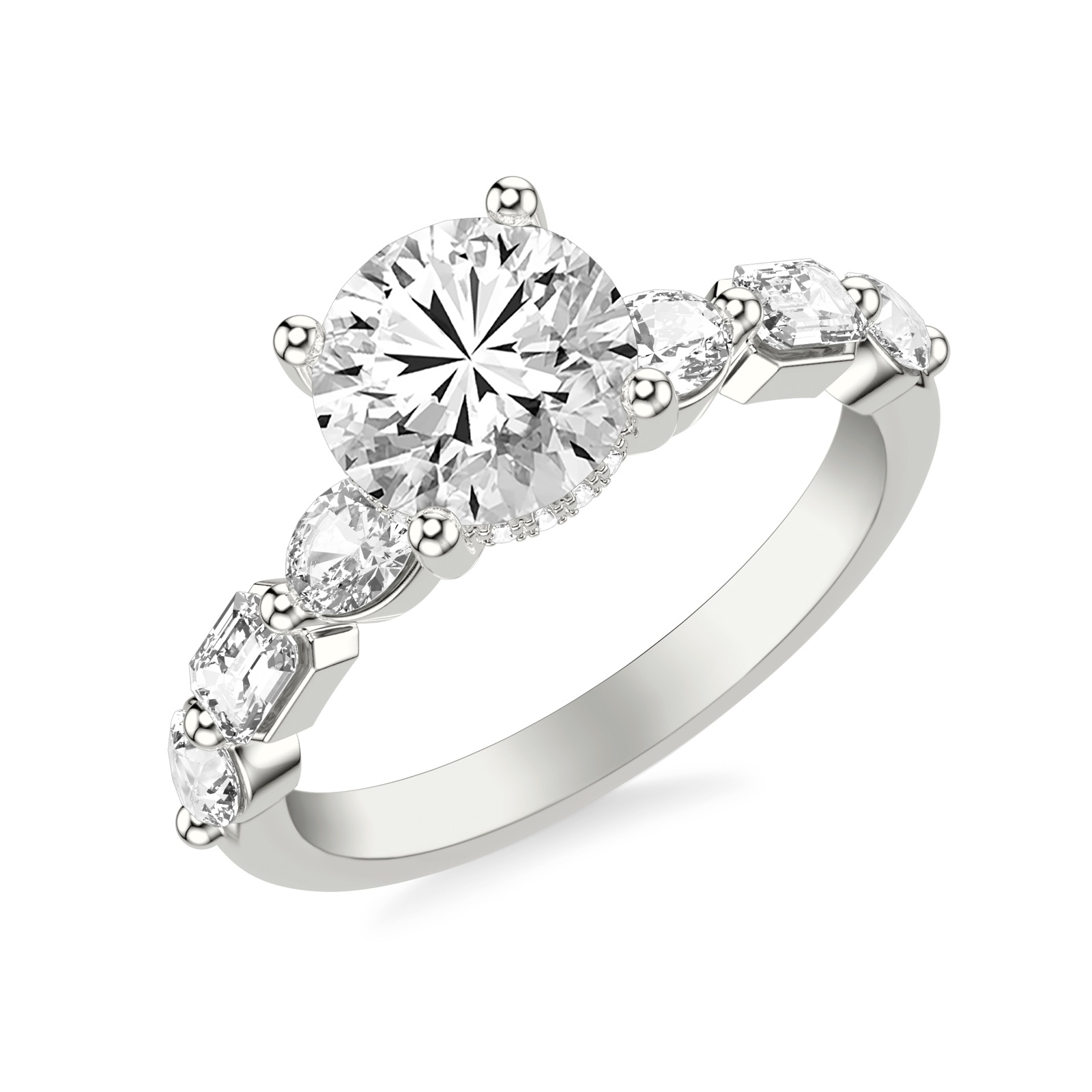 Lumen Round · White Gold
