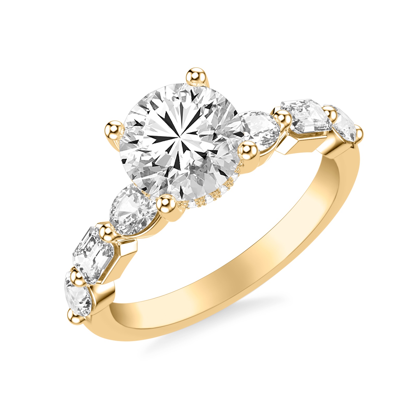 Lumen Round · Yellow Gold