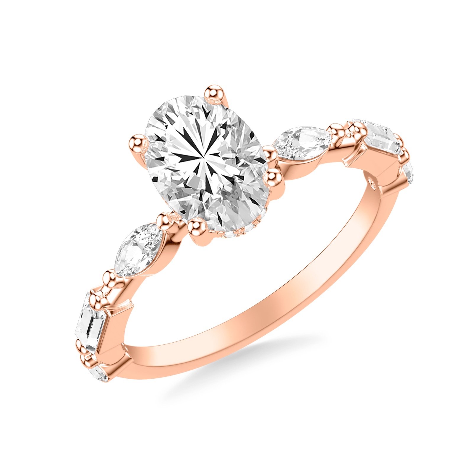 Celestine Oval · Rose Gold