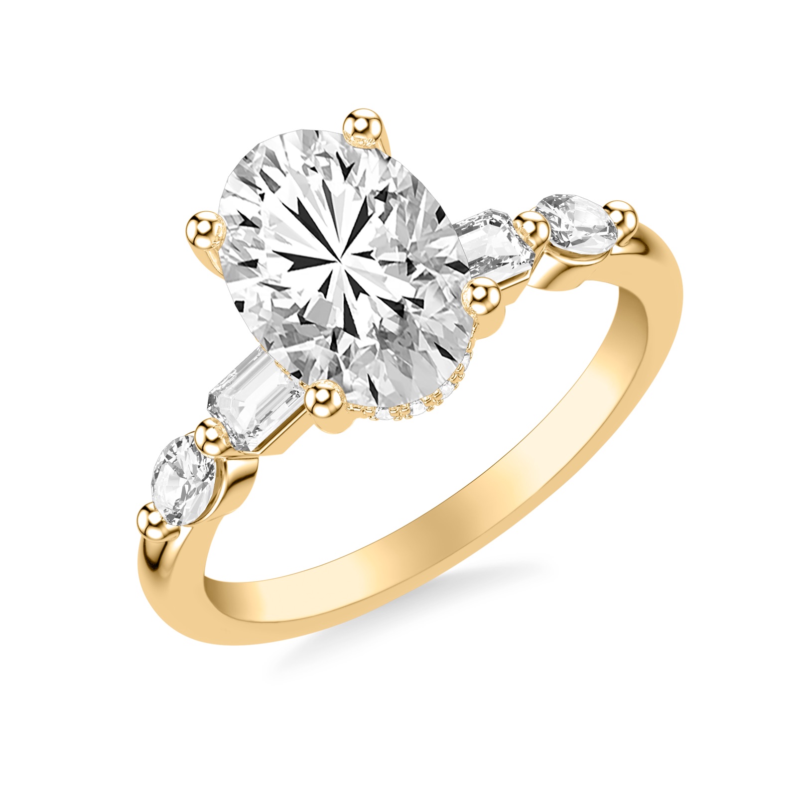 Verona Oval · Yellow Gold