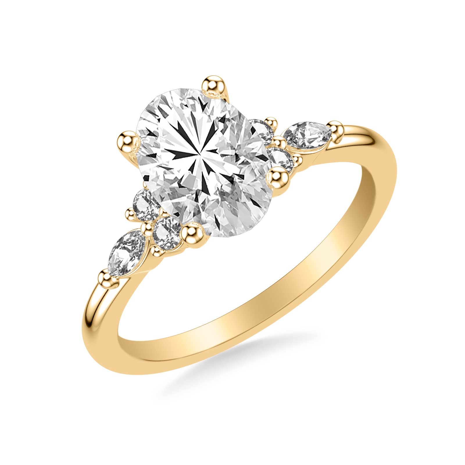 Genevra Oval · Yellow Gold