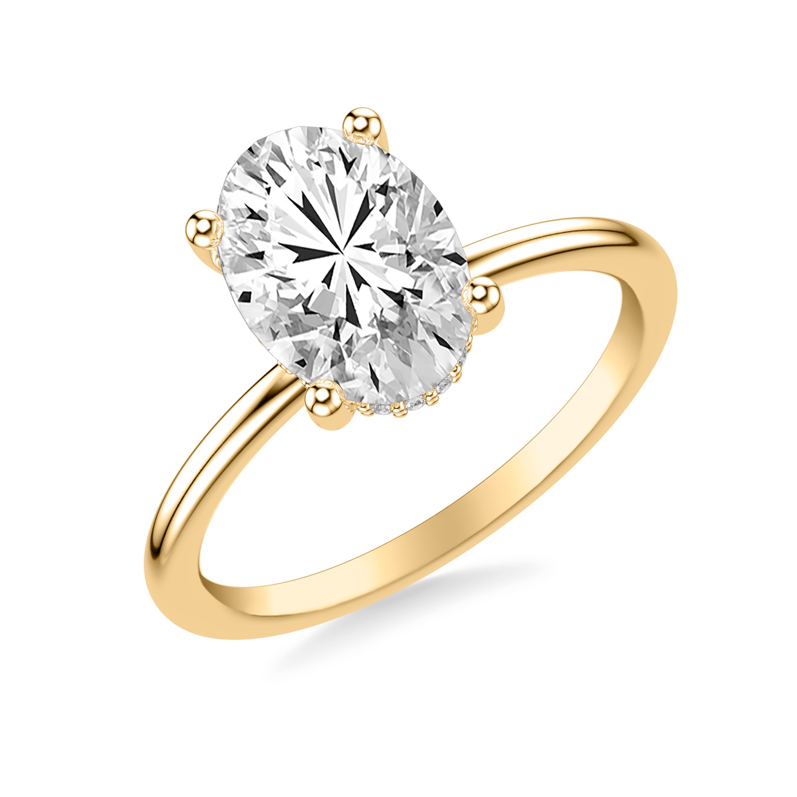 Honora Oval · Yellow Gold