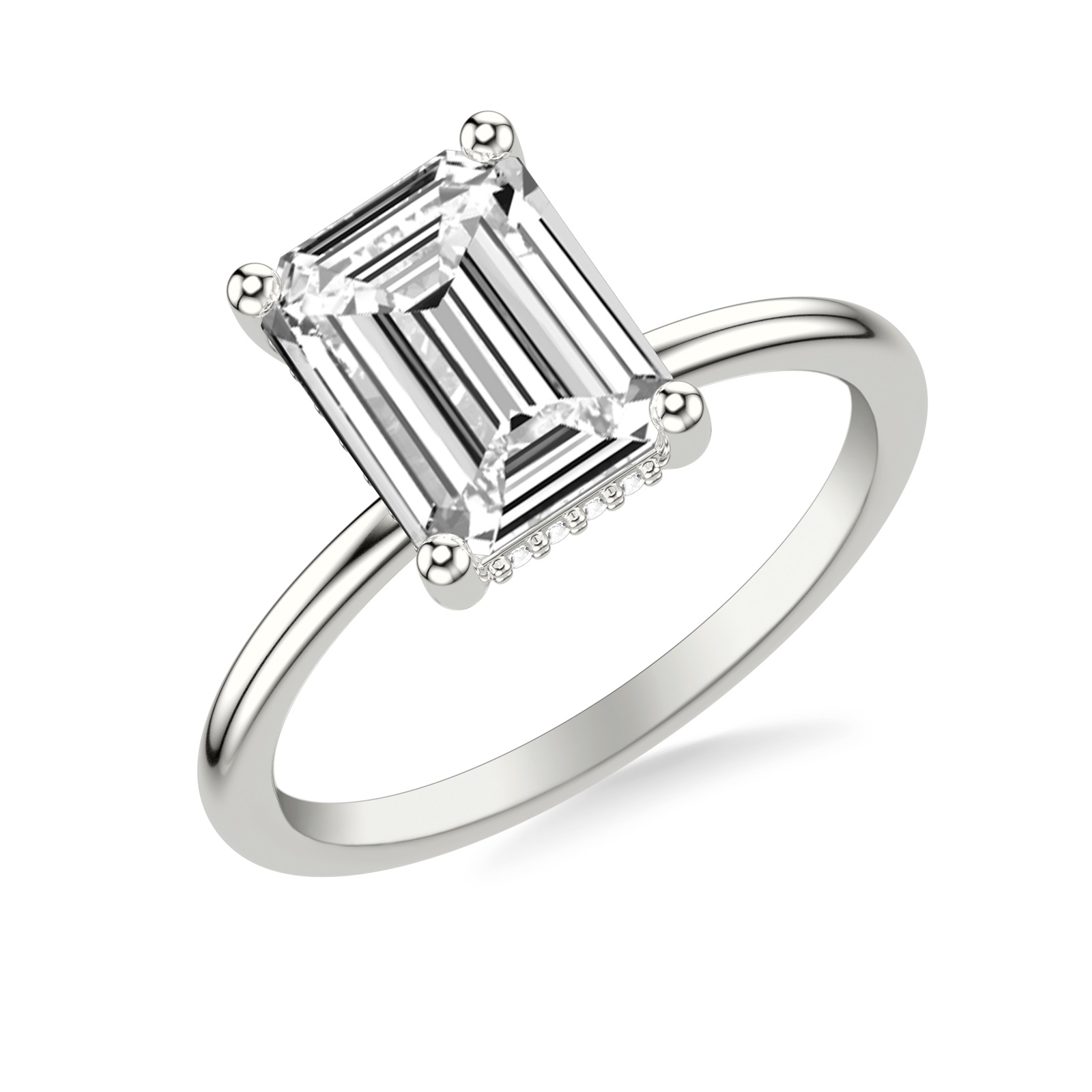 Isolde Emerald · White Gold