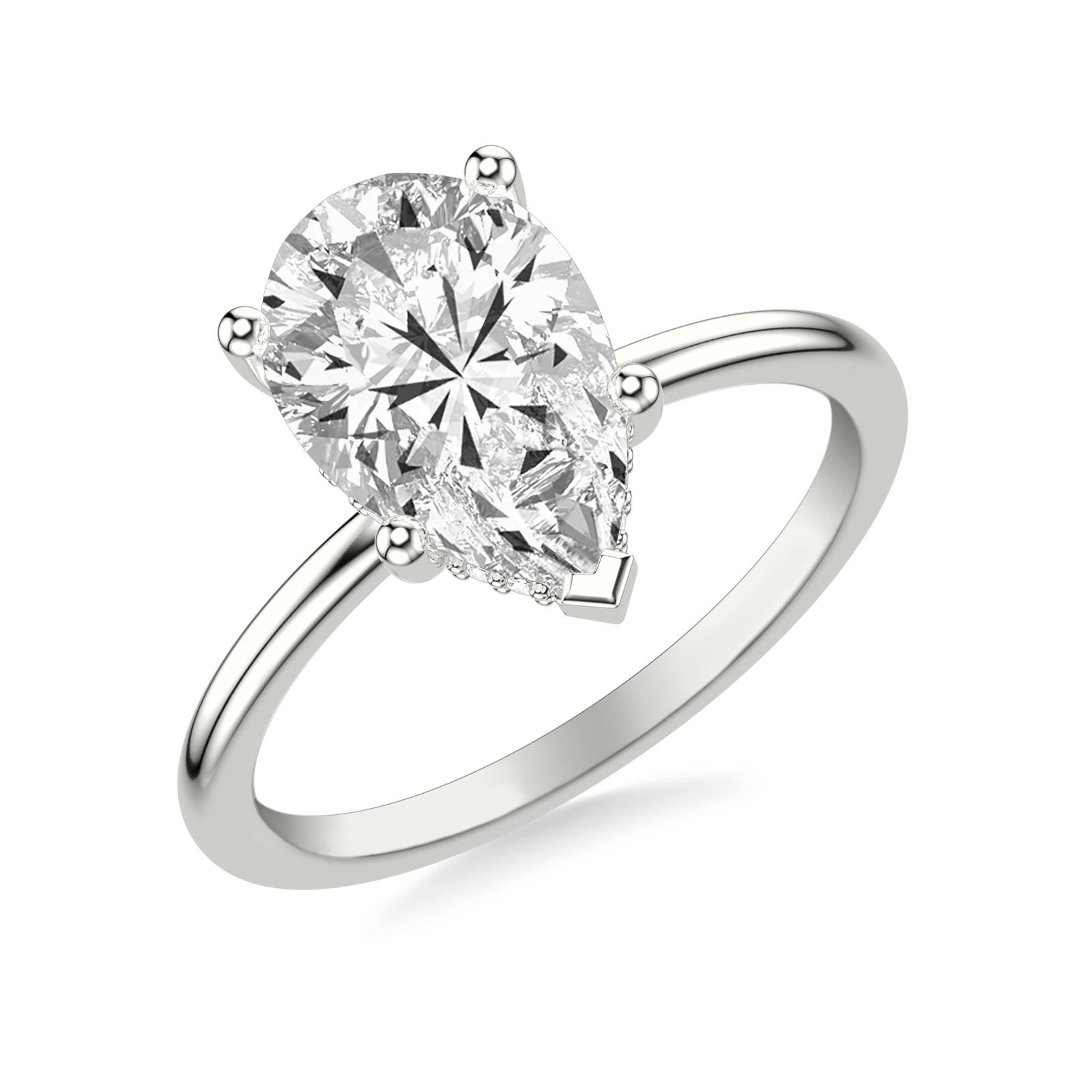 Juno Pear · White Gold