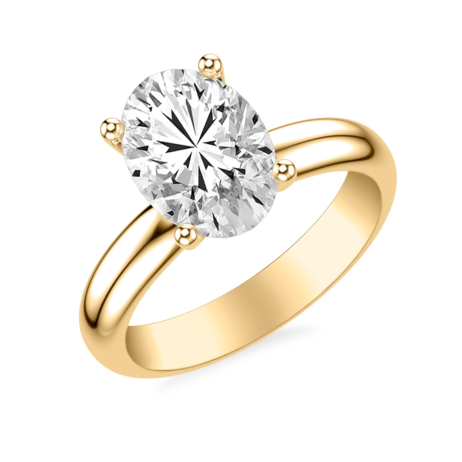 Liora Oval · Yellow Gold