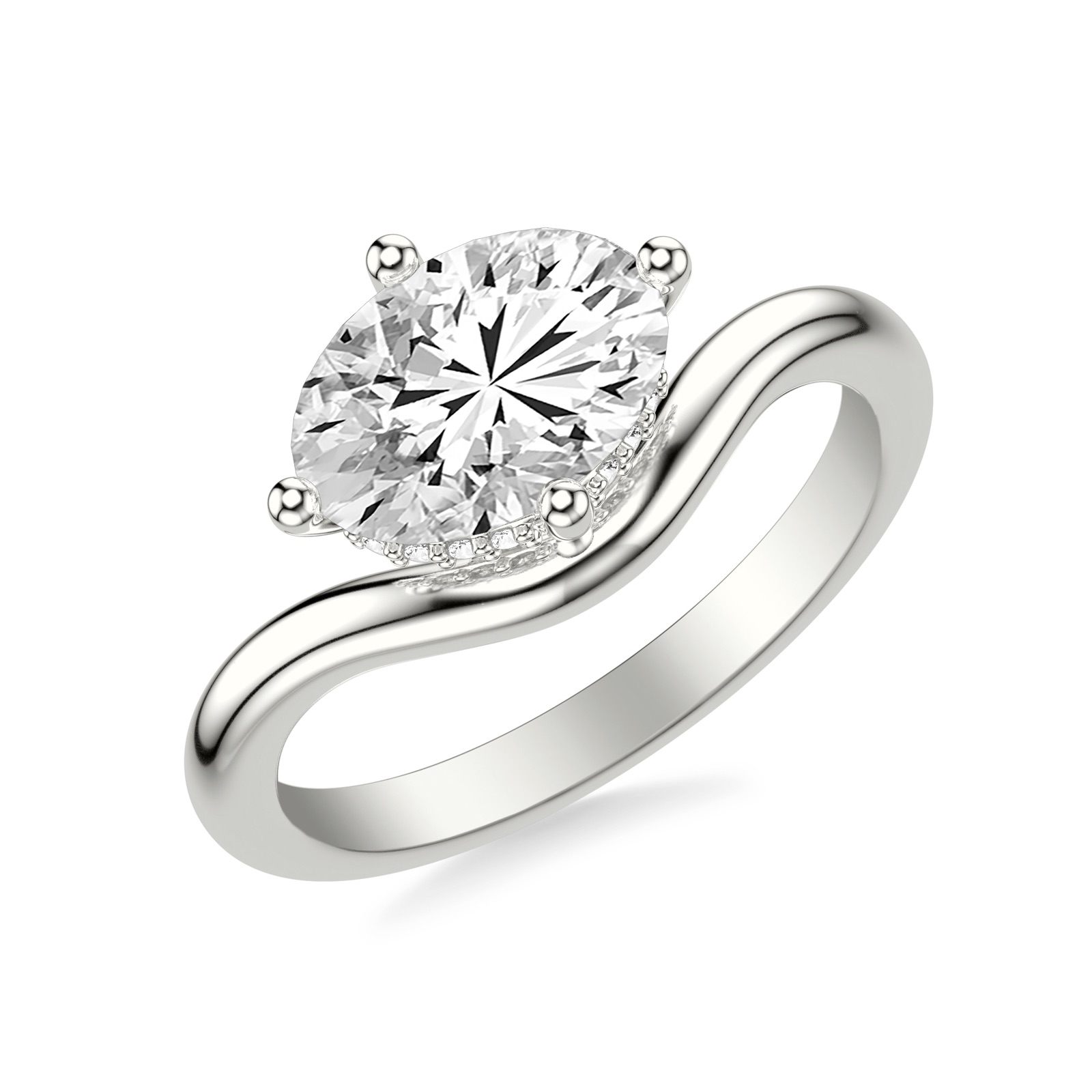 Nerissa Oval · White Gold