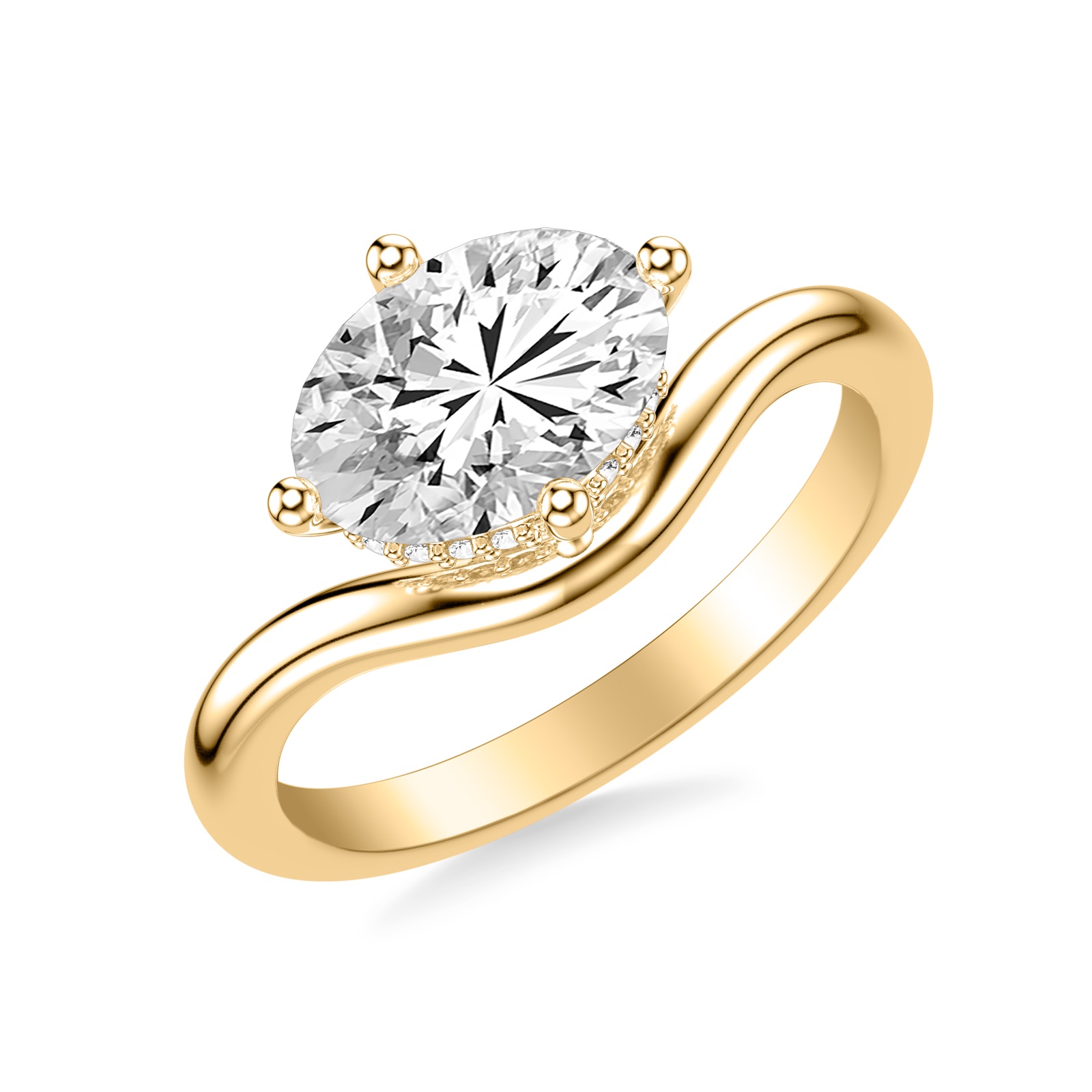 Nerissa Oval · Yellow Gold