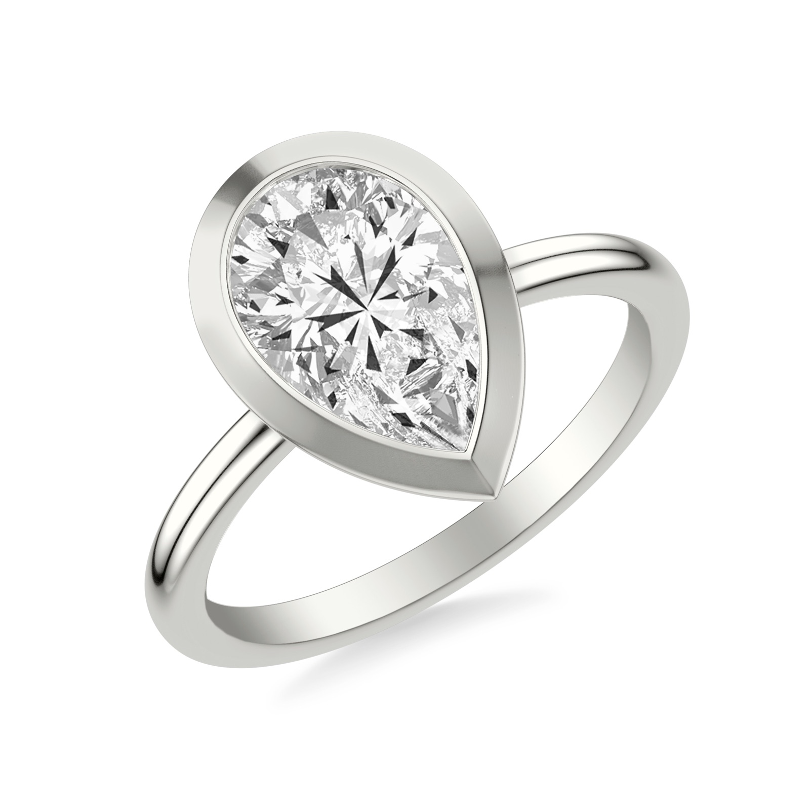 Solstice Pear · White Gold