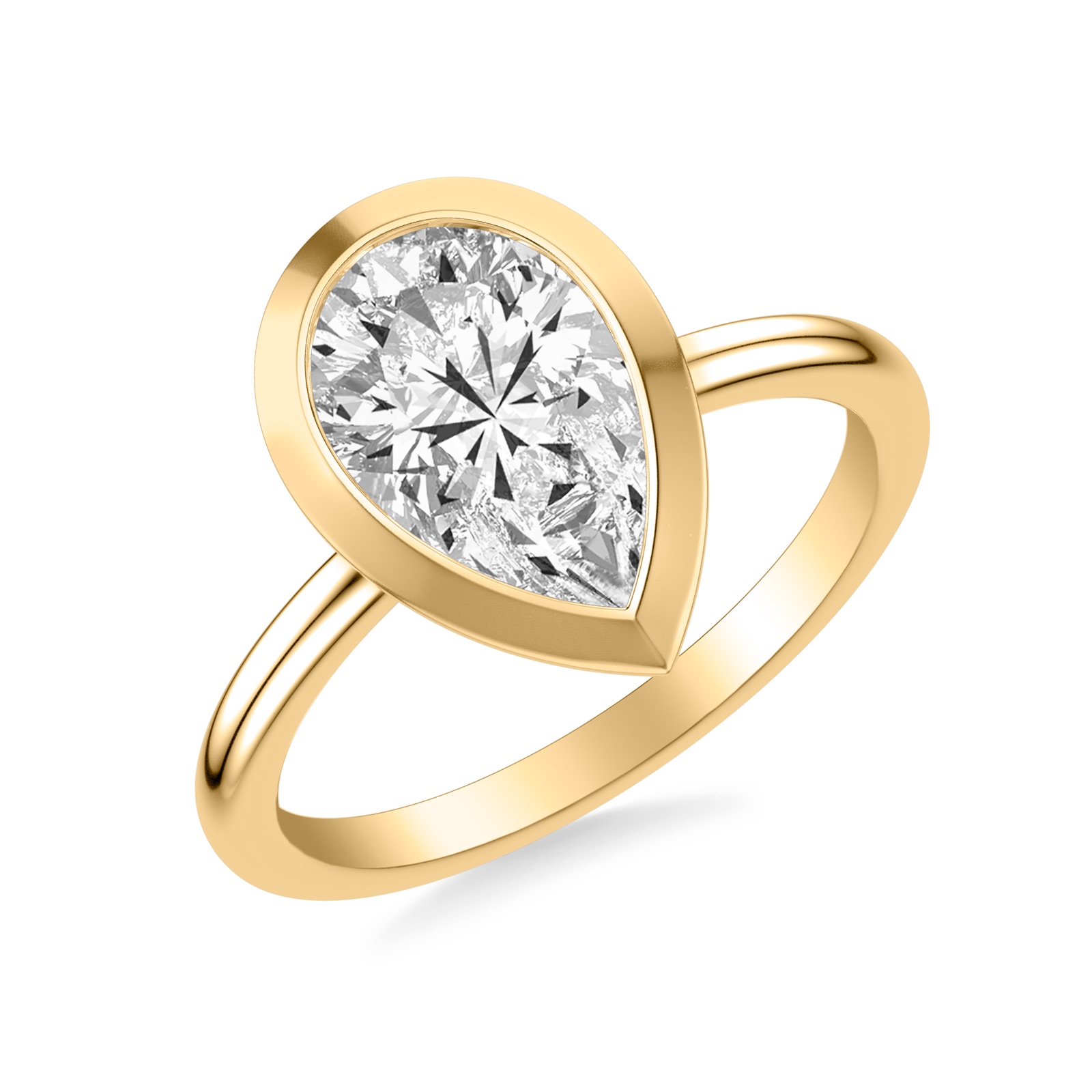 Solstice Pear · Yellow Gold