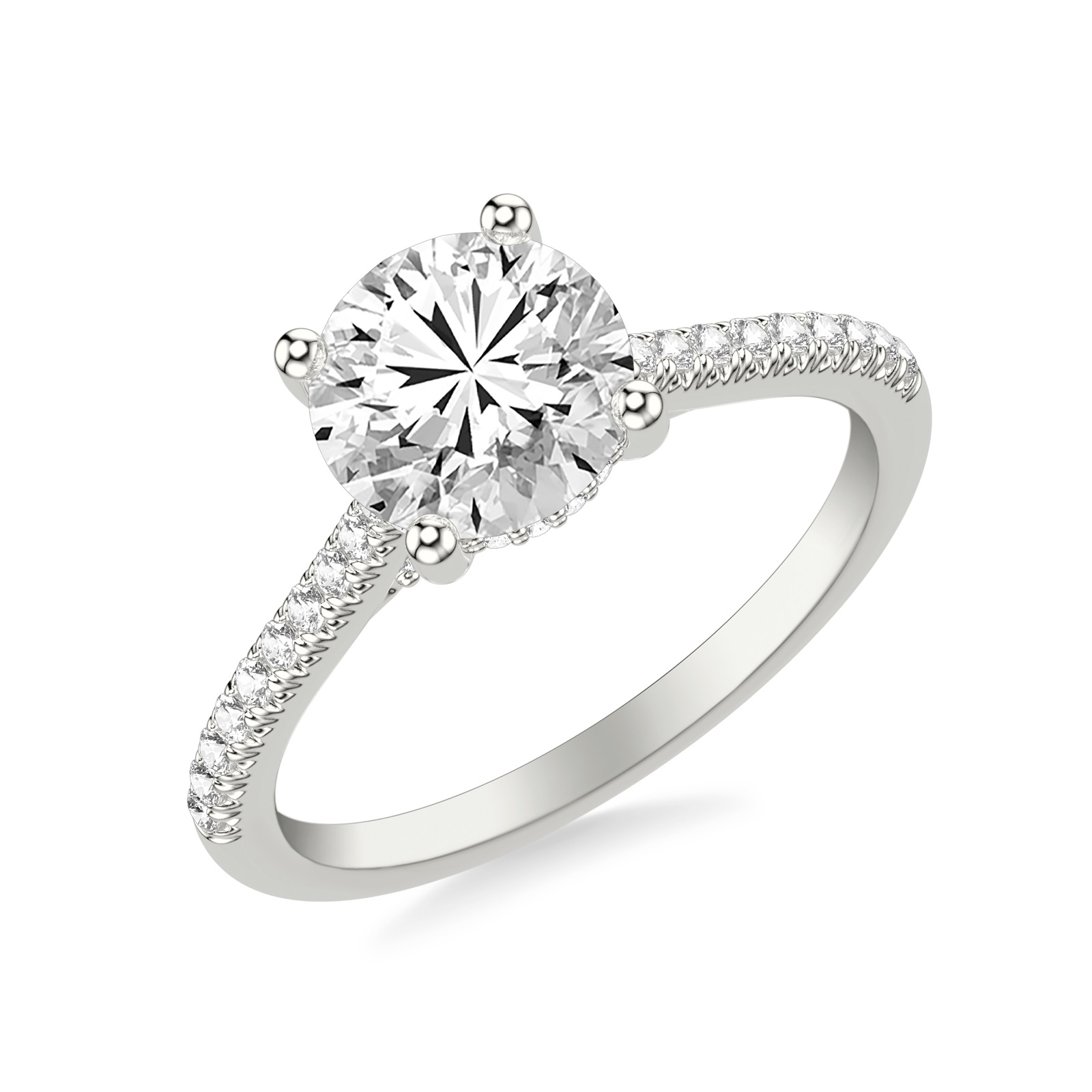 Halcyon Round · White Gold