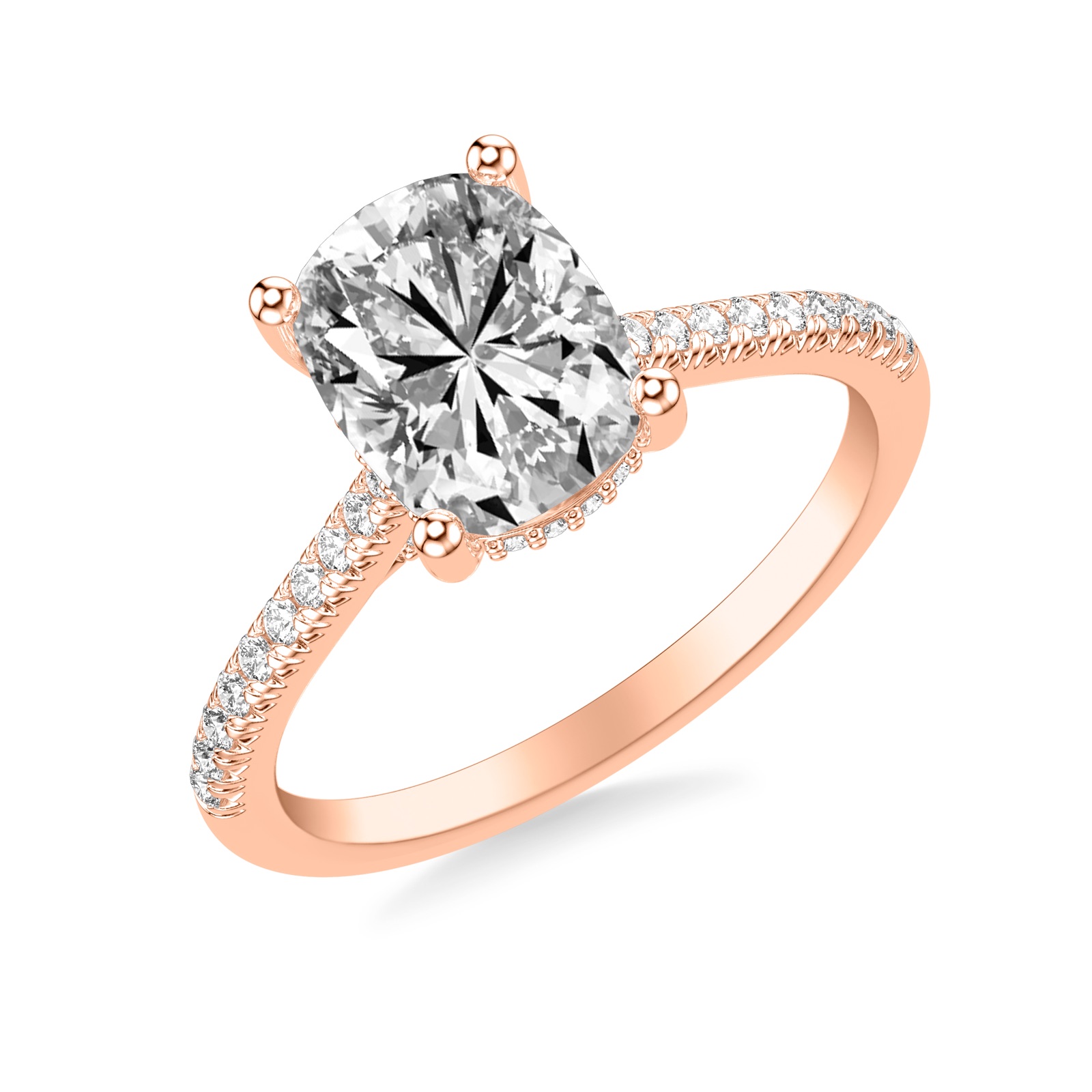 Wrenna Cushion · Rose Gold