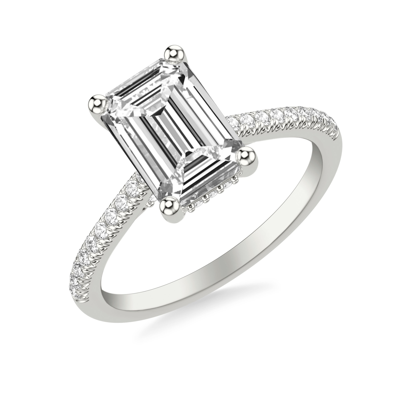 Ximena Emerald · White Gold