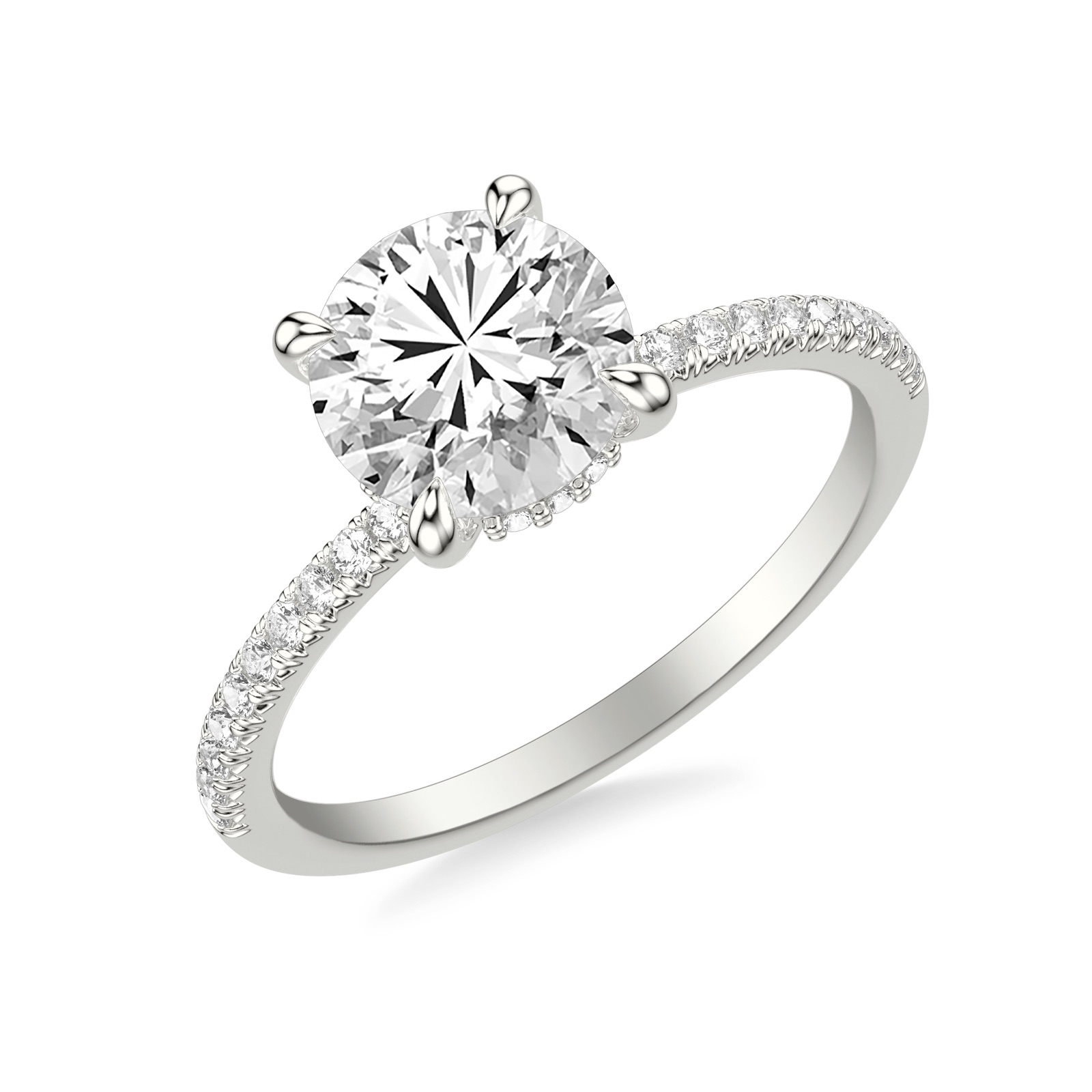 Yseult Round · White, Yellow or Rose Gold