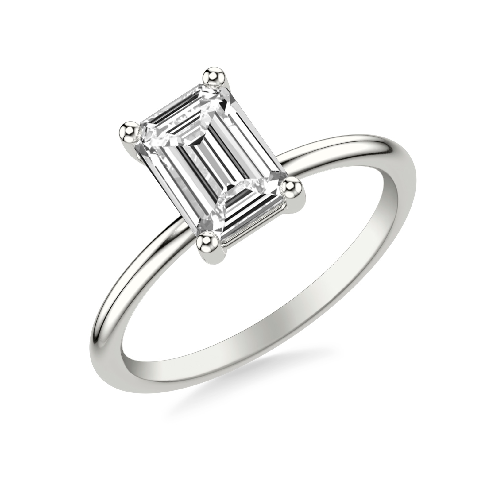 Cerise Emerald · White Gold