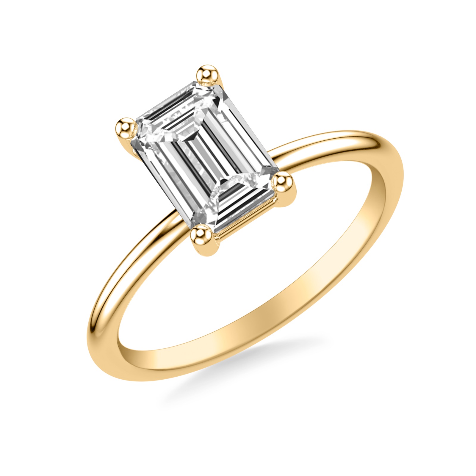Cerise Emerald · Yellow Gold