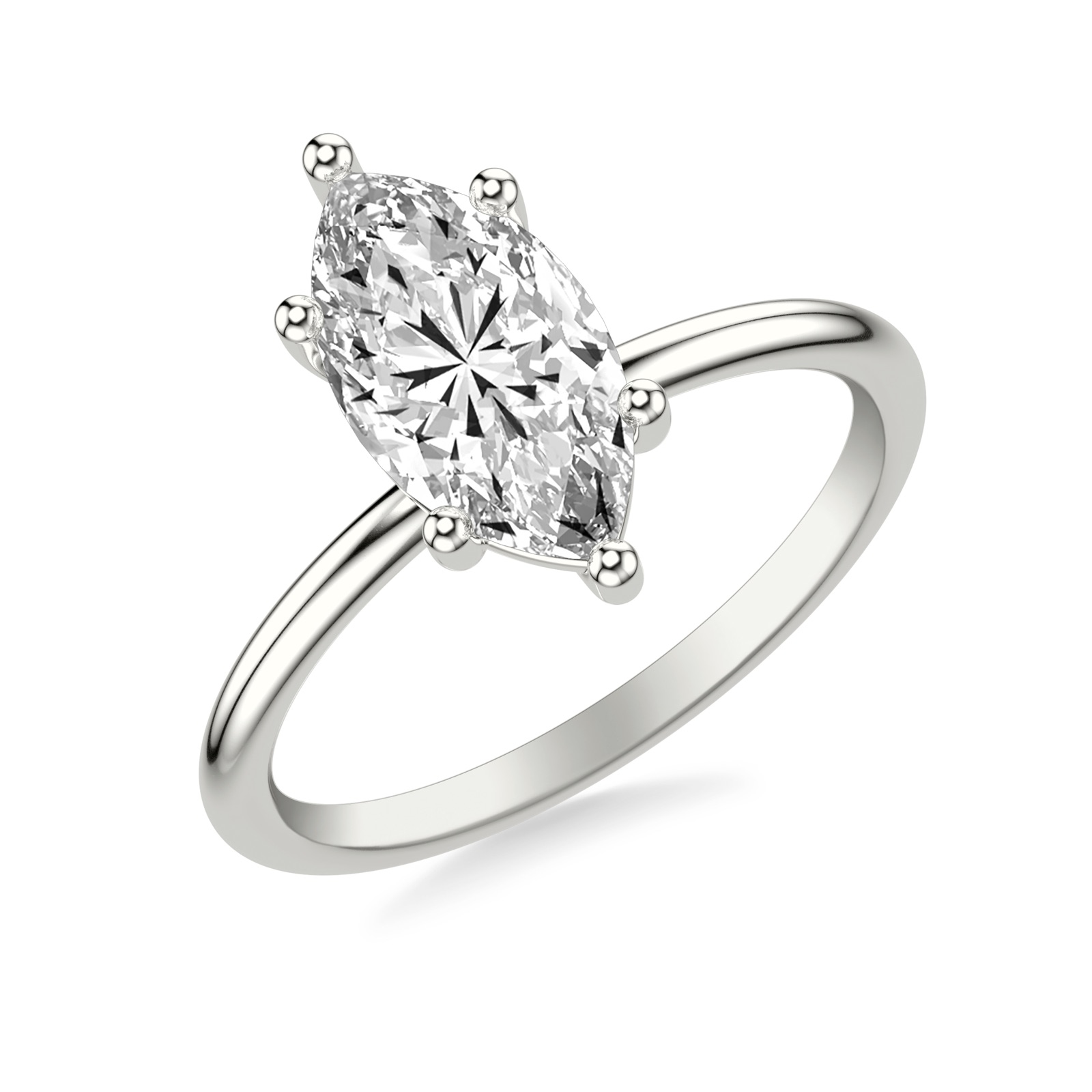 Fiora Marquise · White Gold