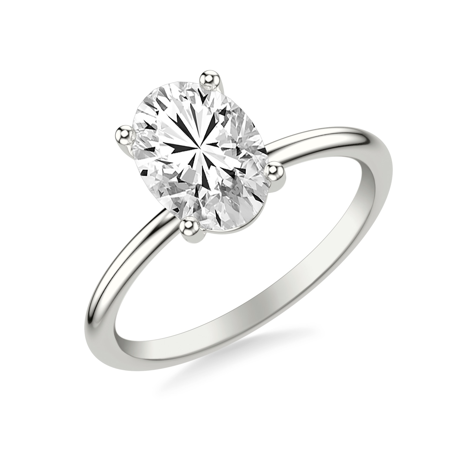 Maren Oval · White Gold