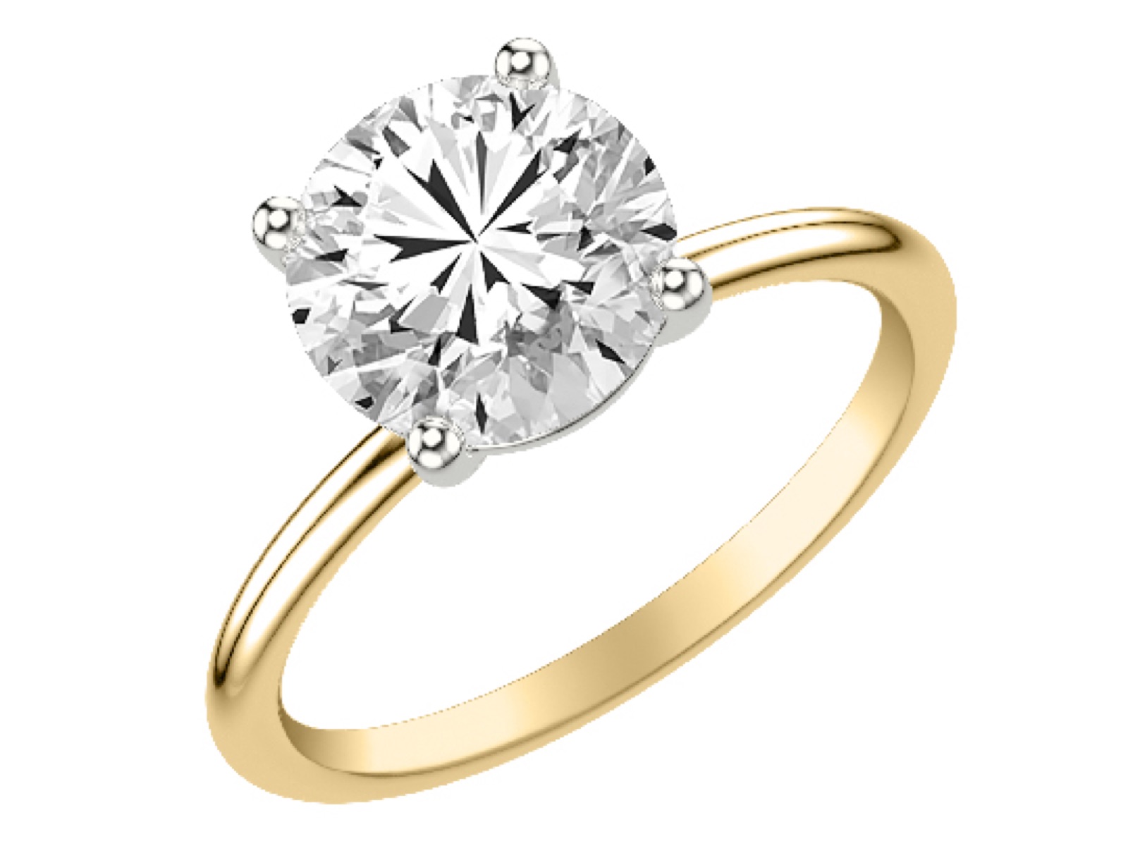 Imogen Round · White & Yellow Gold