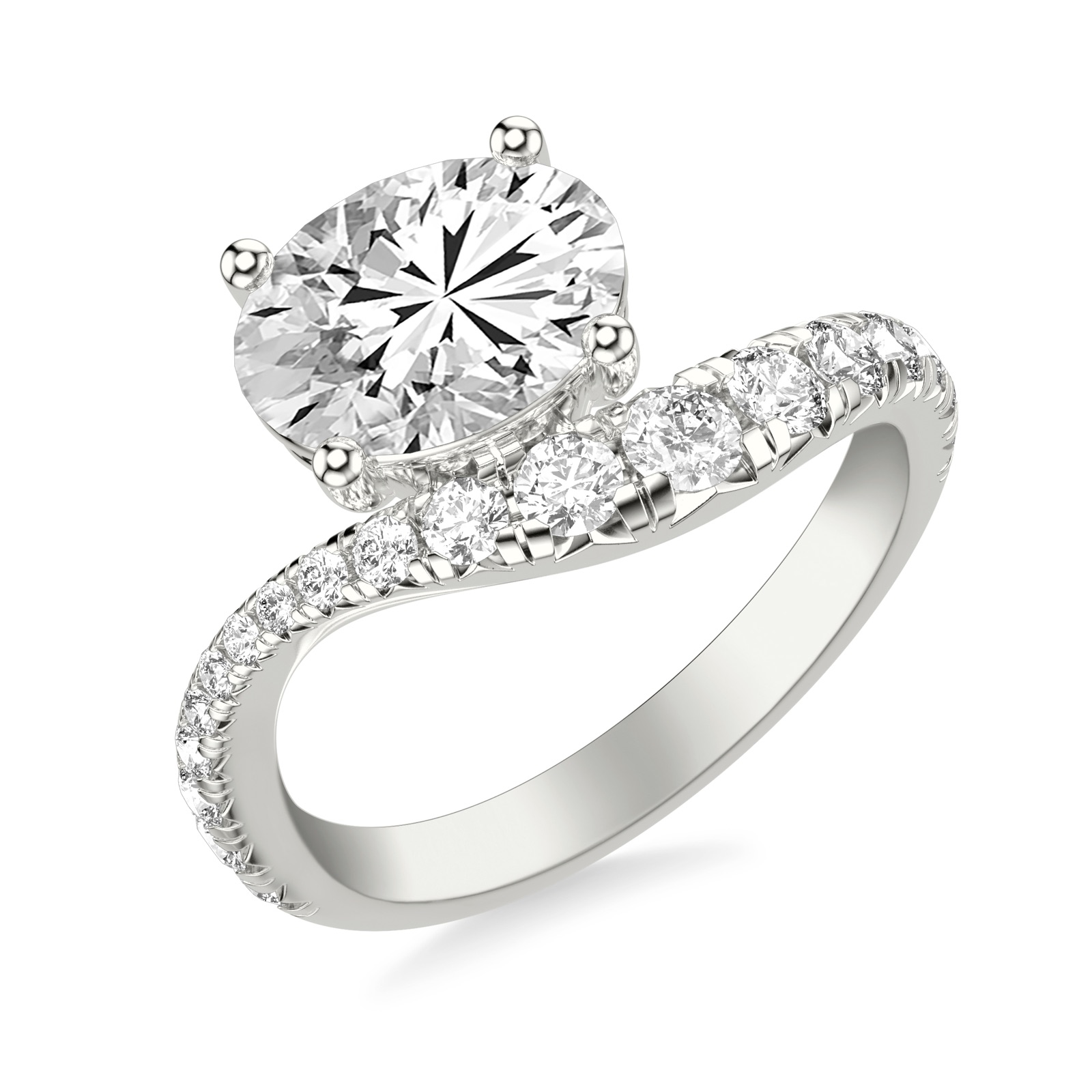 Ondine Oval · White Gold