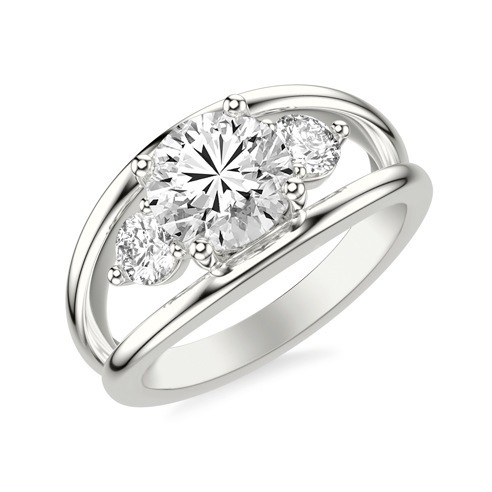 Astra Round · White Gold