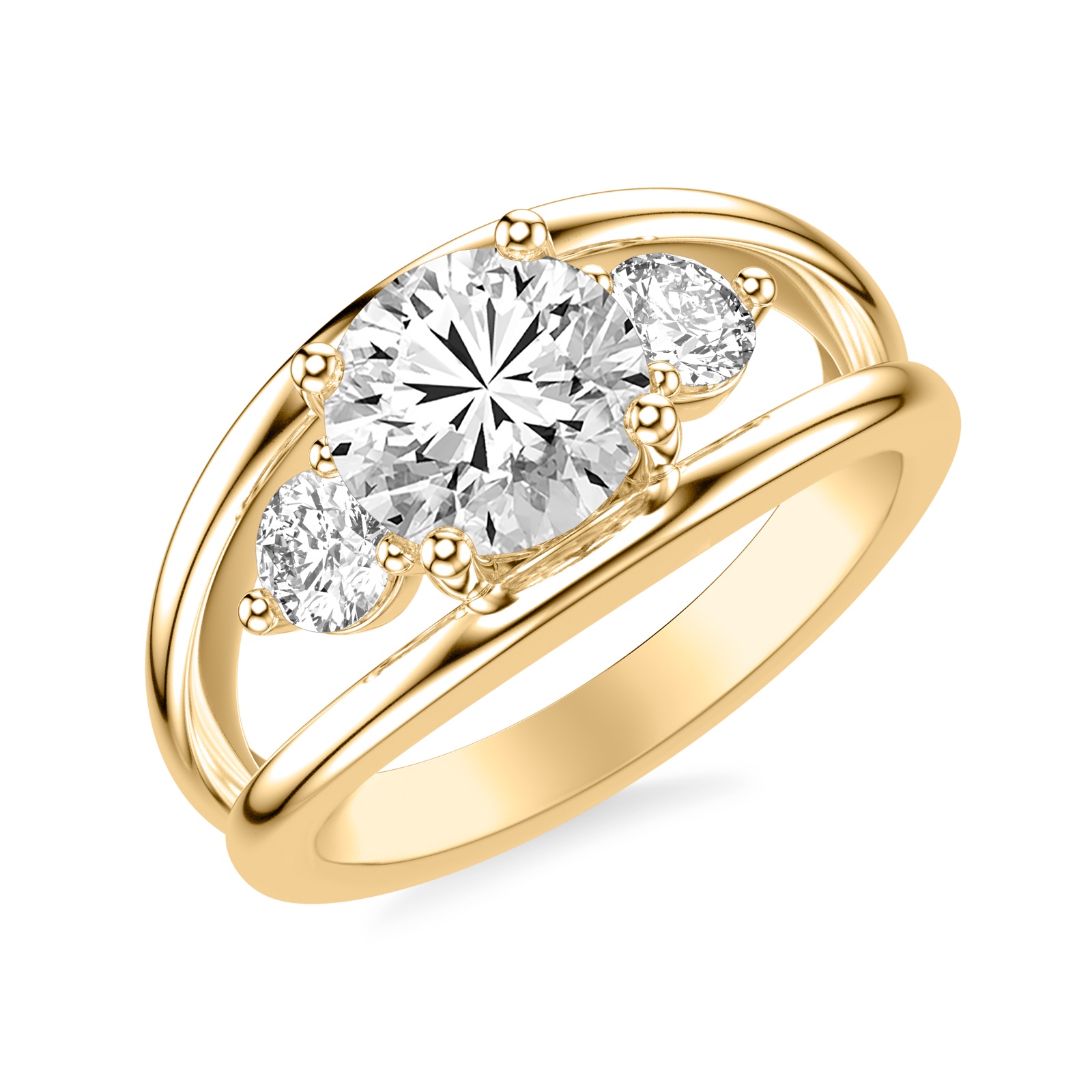 Astra Round · Yellow Gold