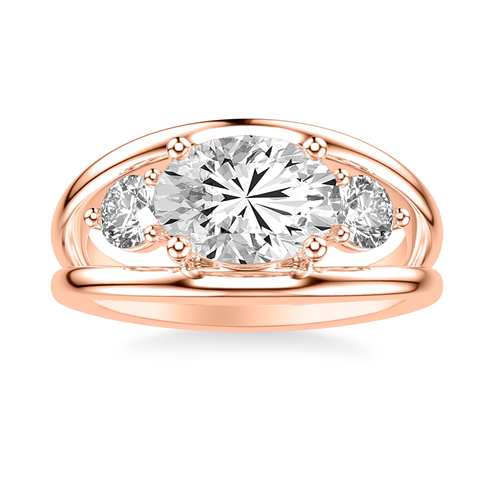 Quilla Oval · Rose Gold