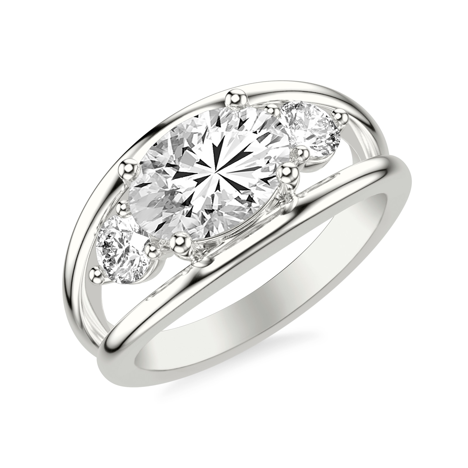 Quilla Oval · White Gold