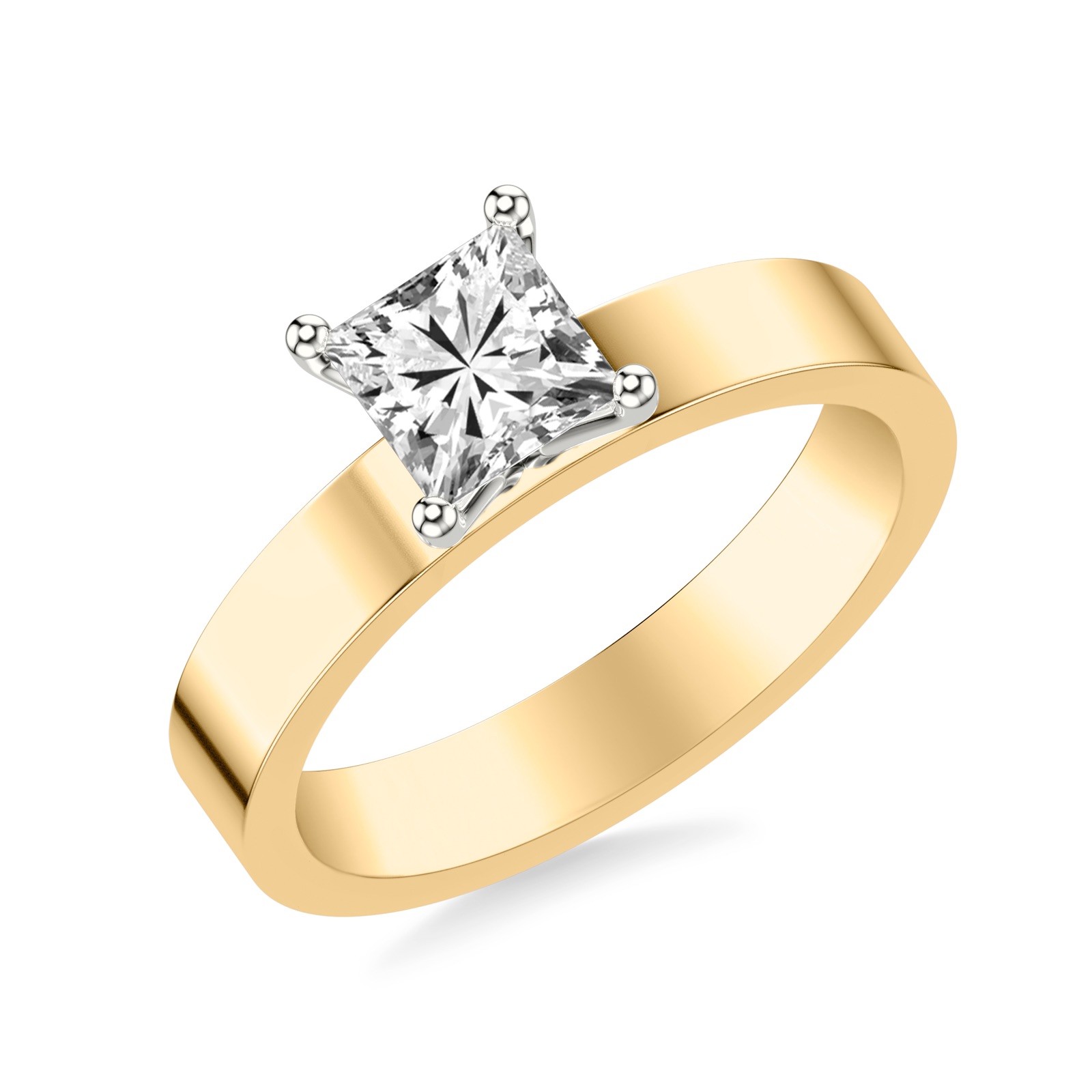 Seraphine Princess · White & Yellow Gold