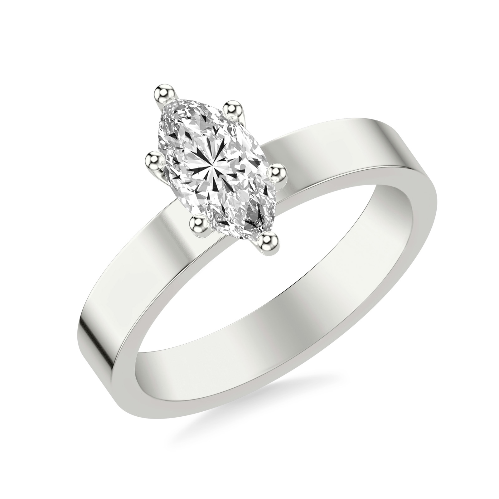 Ursula Marquise · White Gold