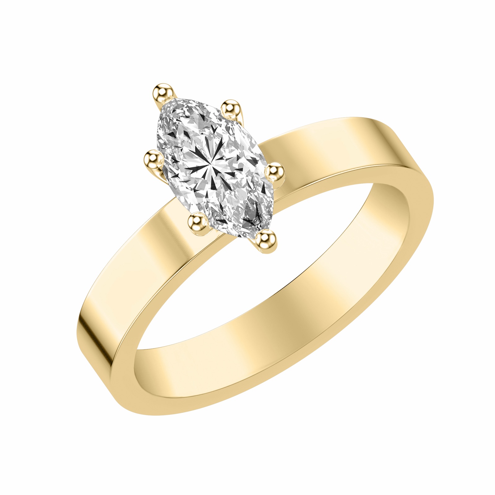 Ursula Marquise · Yellow Gold