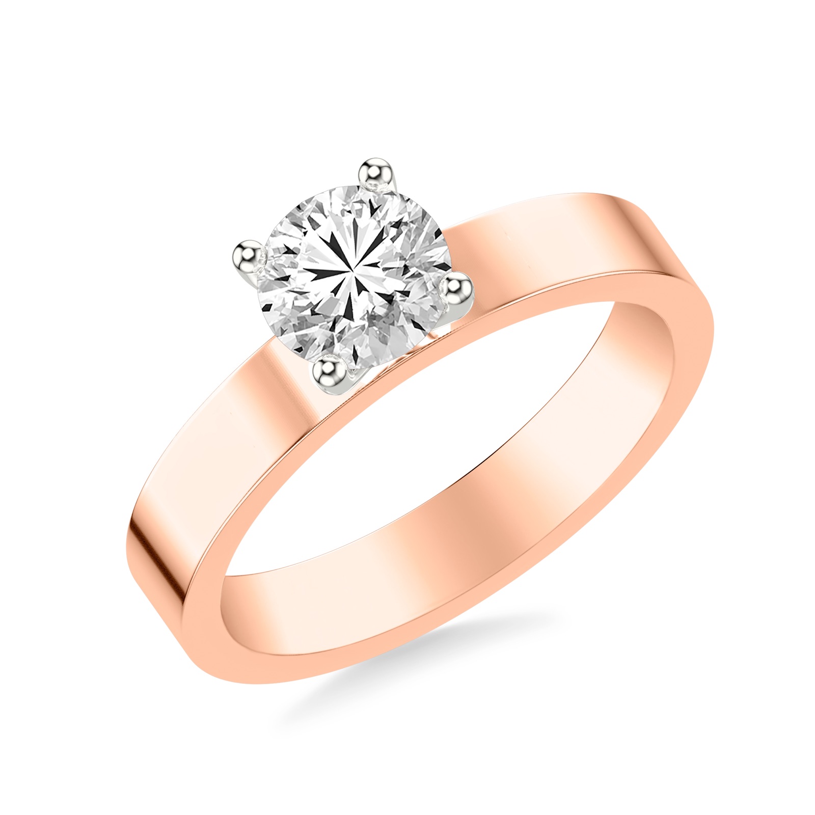 Winnow Round · Rose & White Gold