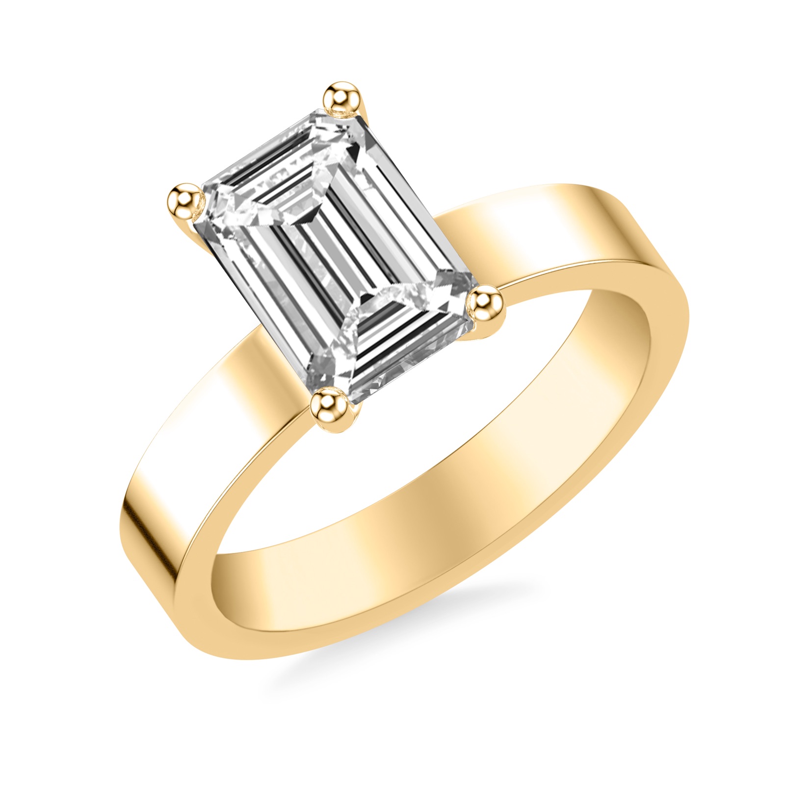 Vaughn Emerald · Yellow Gold