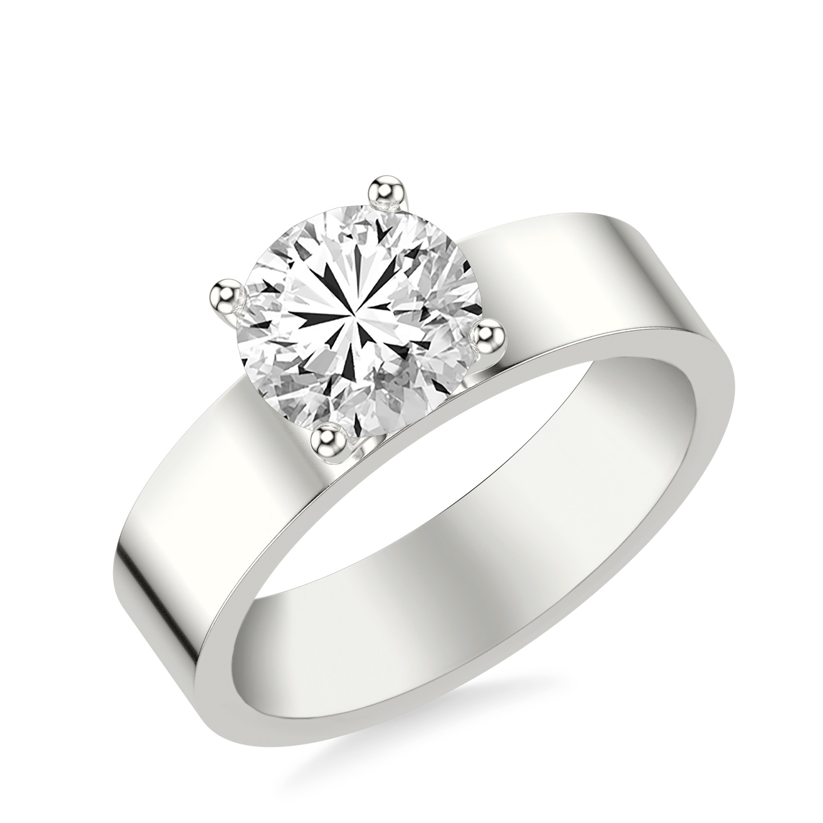 Duet Round · White Gold