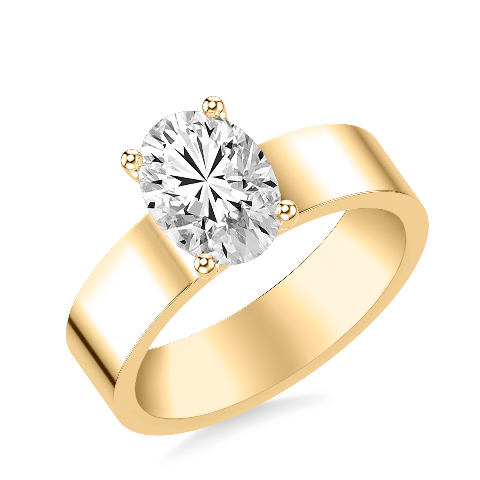Calla Calla Oval · Yellow Gold