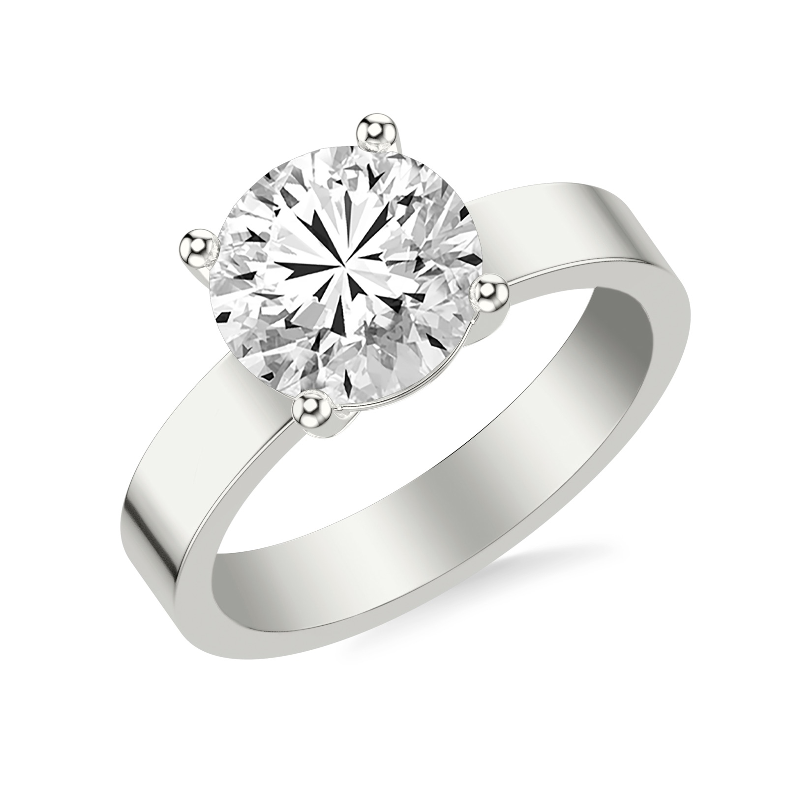 Greer Greer Round · White Gold