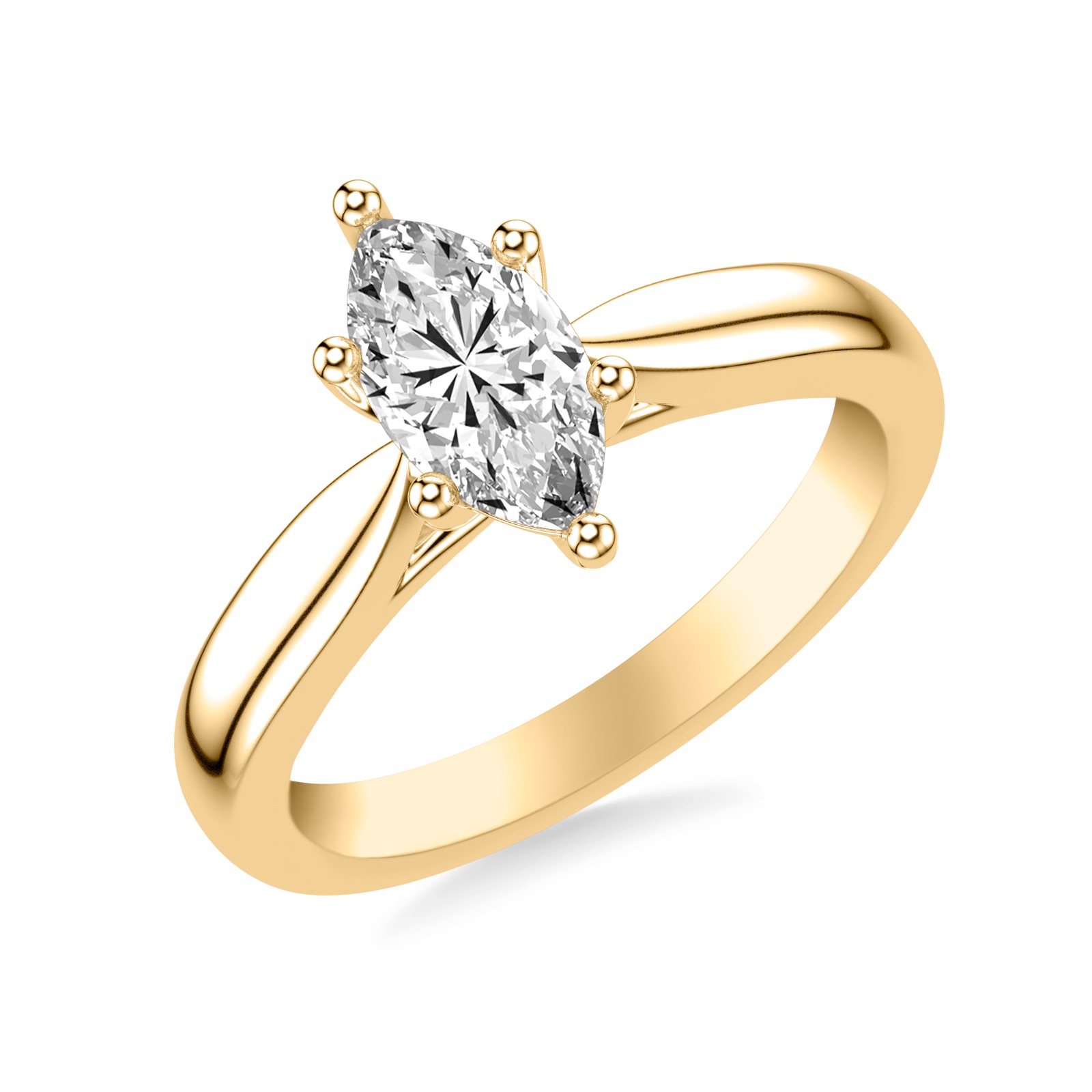 Lavinia Marquise · Yellow Gold