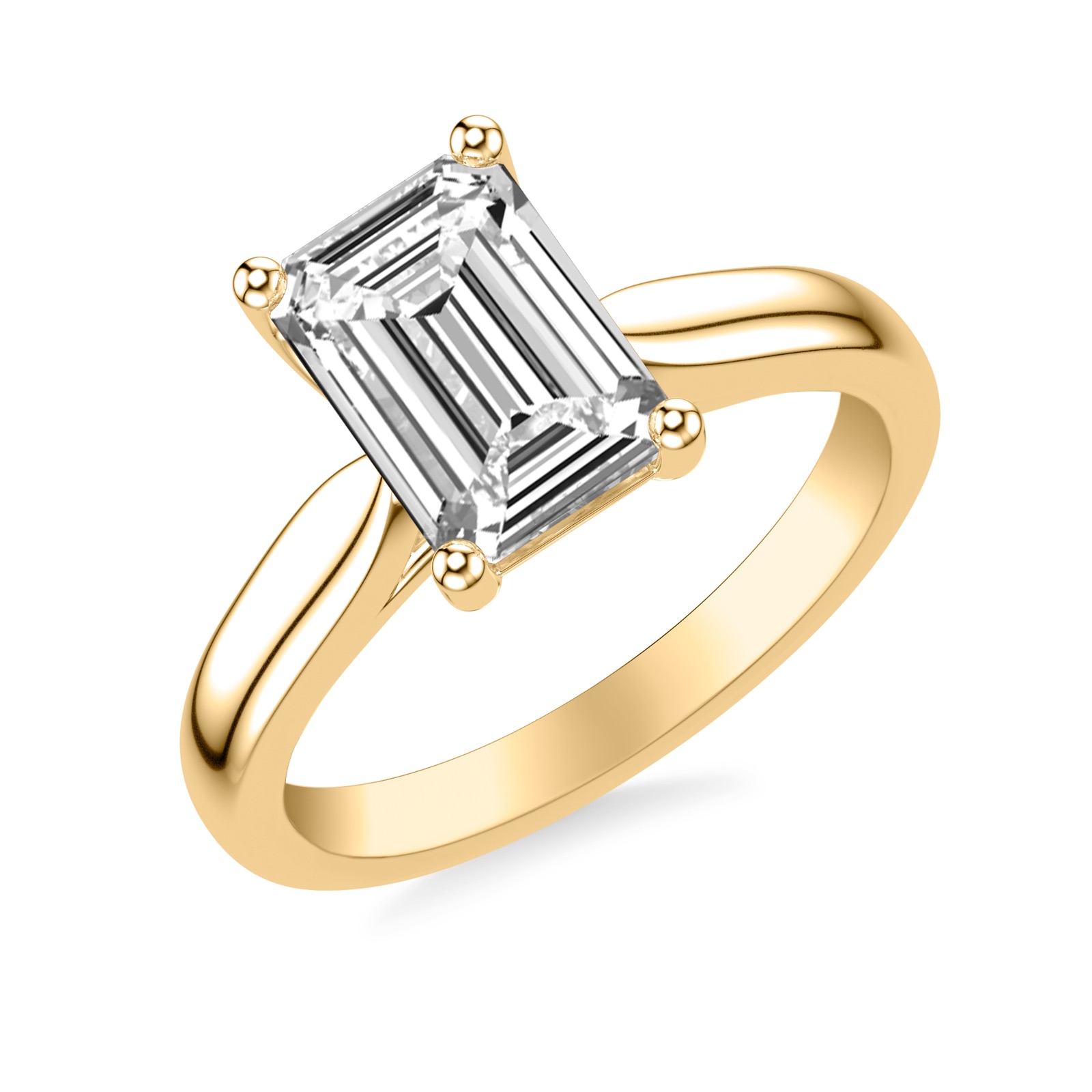 Solveig Emerald · Yellow Gold